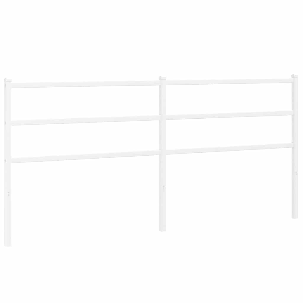 Metalno zamjensko uzglavlje bijelo 200 cm