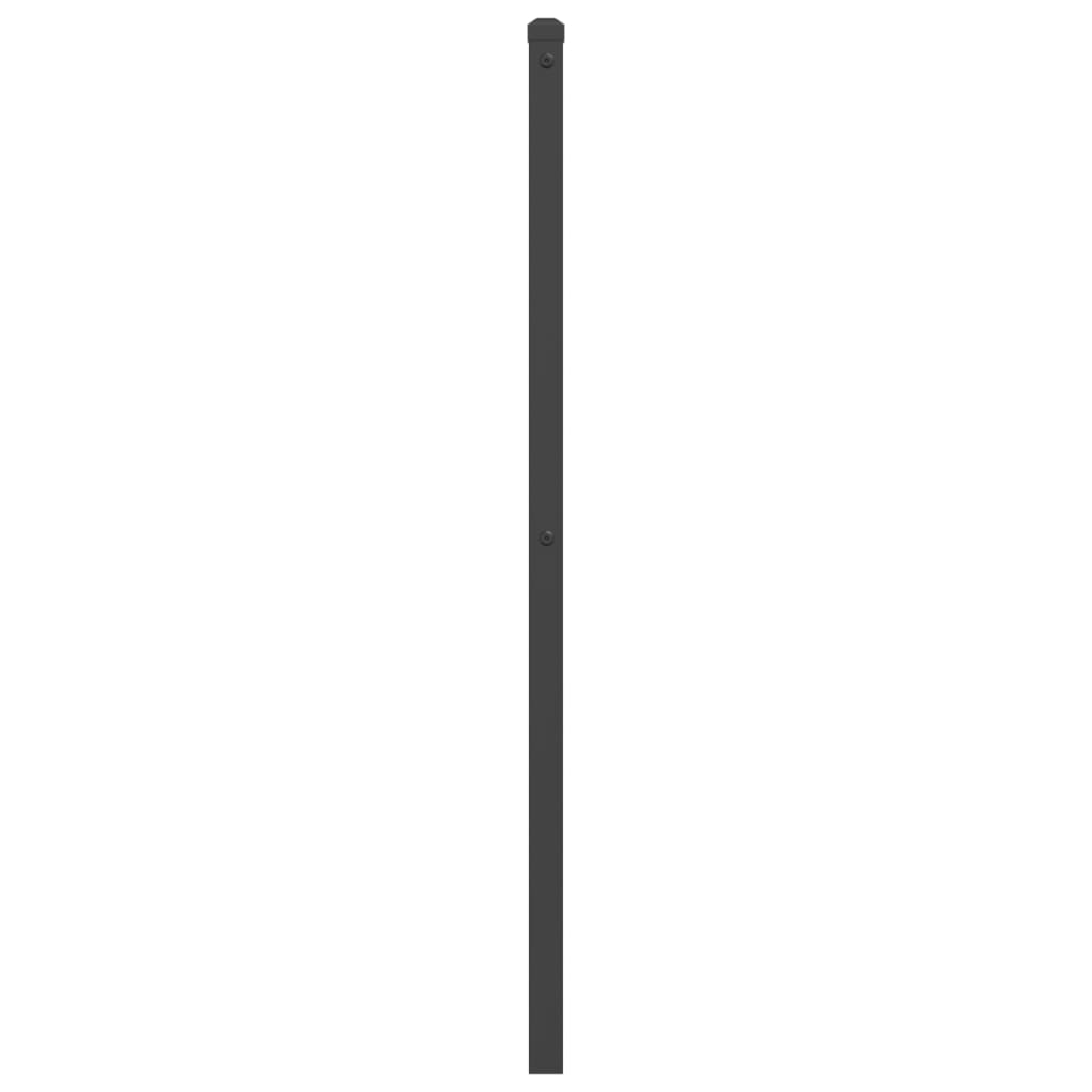 Metalno zamjensko uzglavlje crno 75 cm
