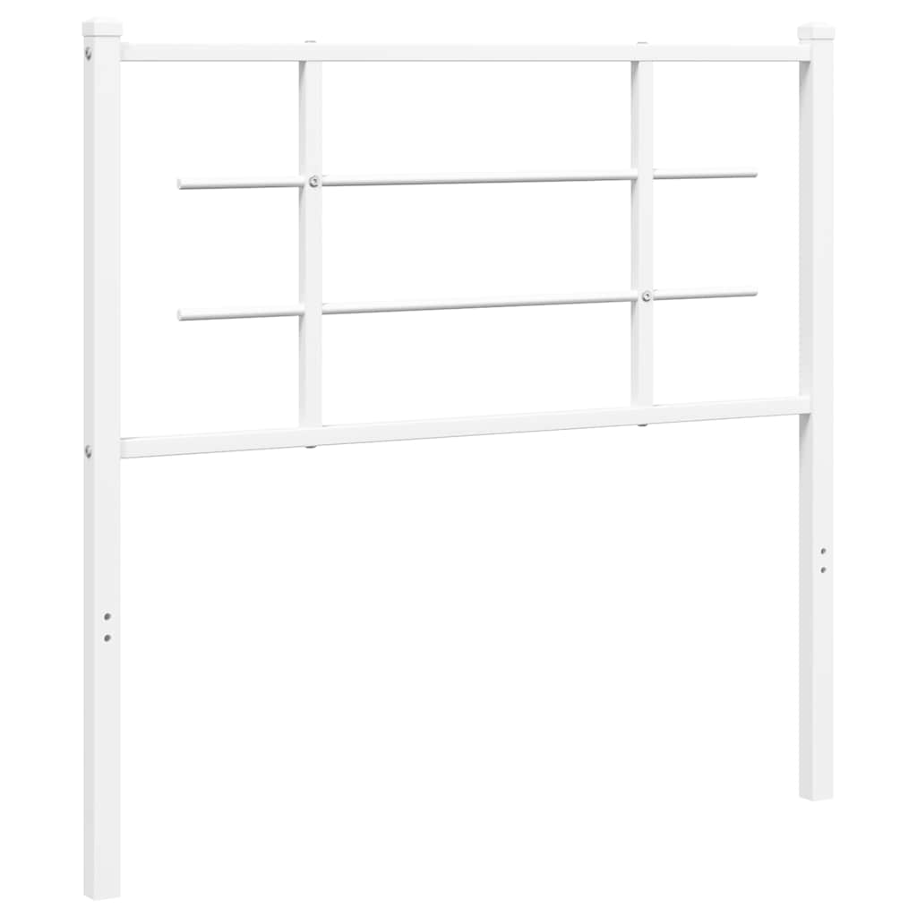 Metalno zamjensko uzglavlje bijelo 100 cm
