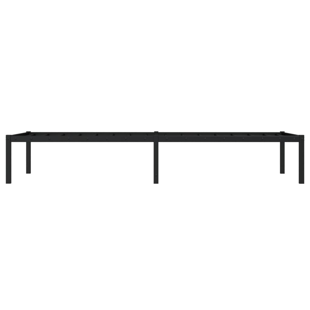 Metalni okvir za krevet crni 80x200 cm