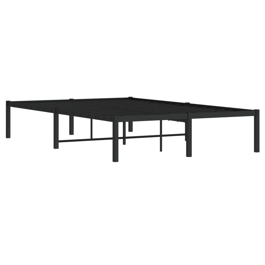 Metalni okvir za krevet crni 120 x 190 cm