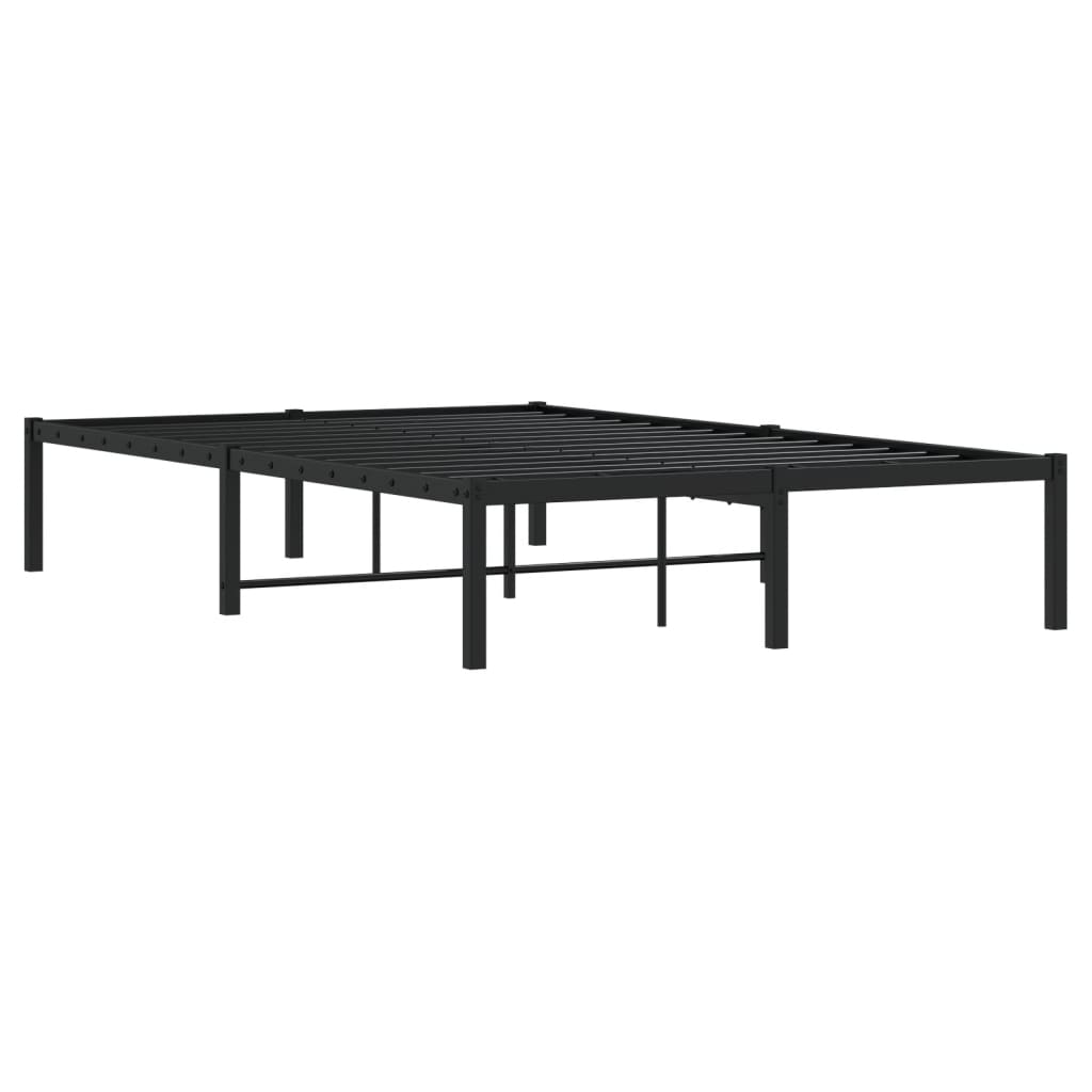 Metalni okvir za krevet crni 120 x 190 cm