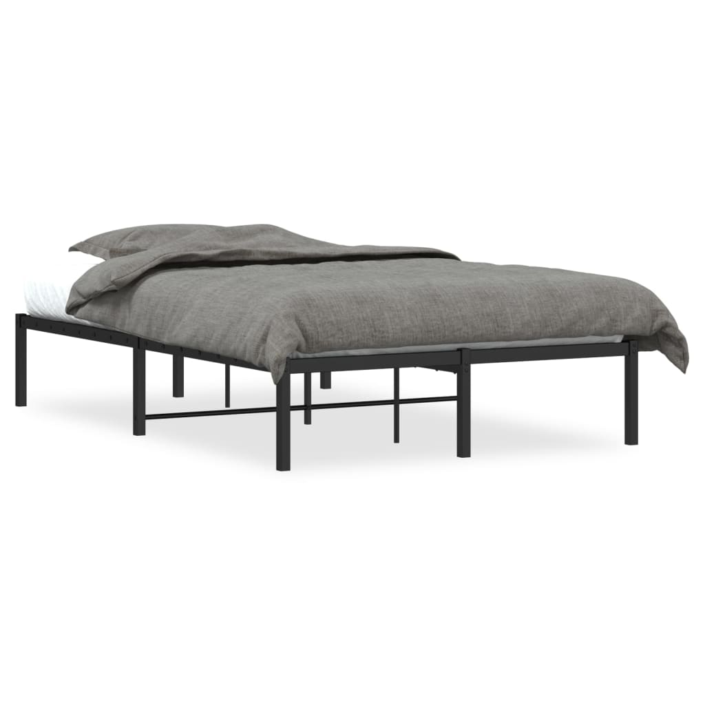 Metalni okvir za krevet crni 120x200 cm