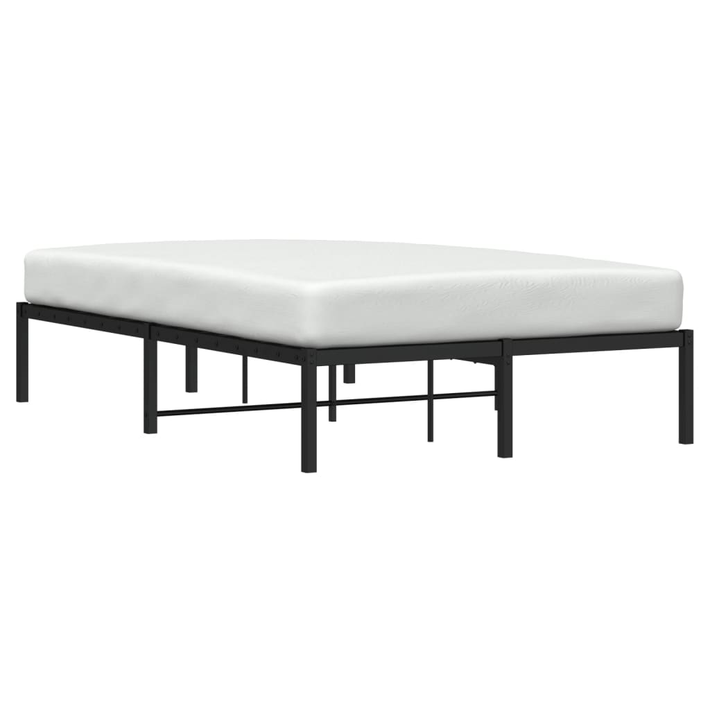 Metalni okvir za krevet crni 120x200 cm