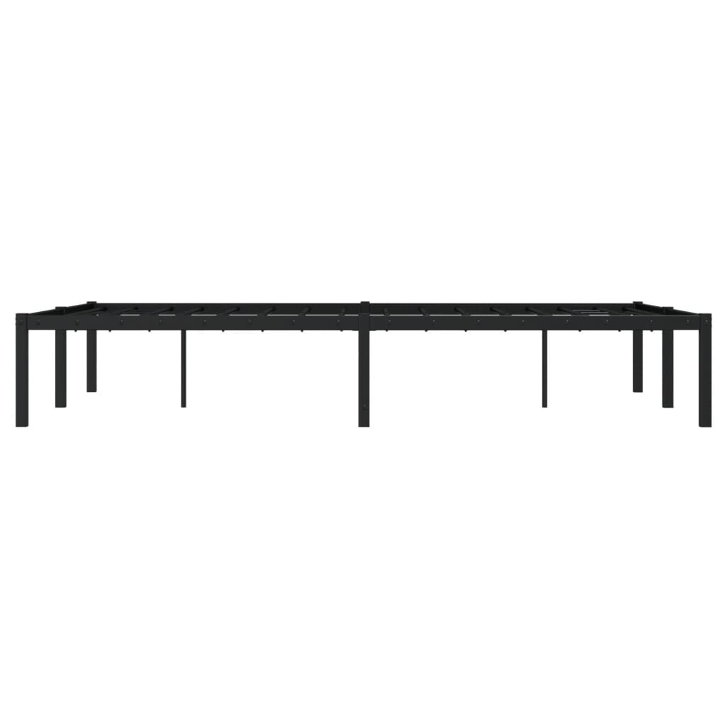 Metalni okvir za krevet crni 120x200 cm