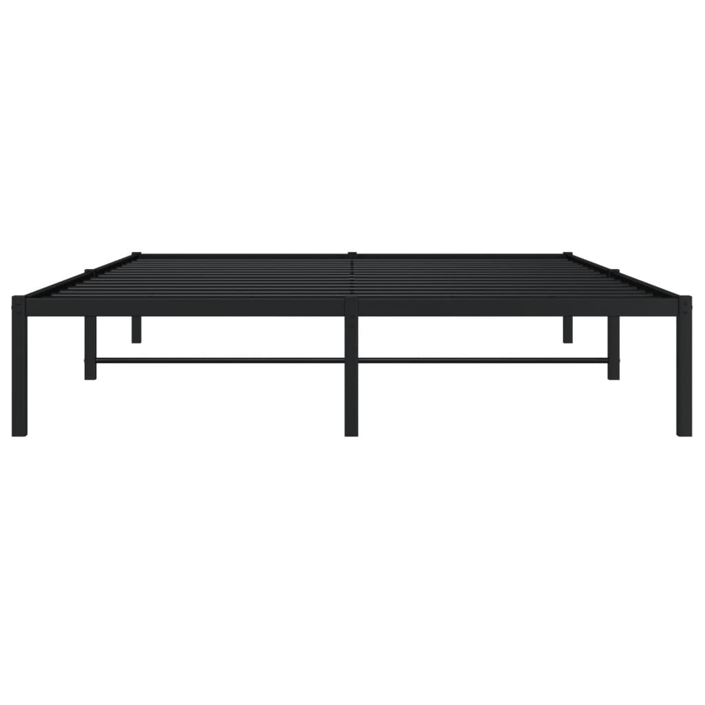 Metalni okvir za krevet crni 160x200 cm