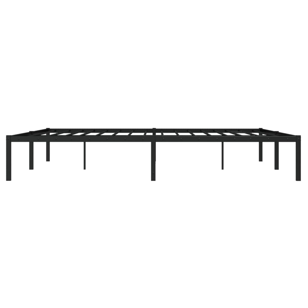 Metalni okvir za krevet crni 183x213 cm