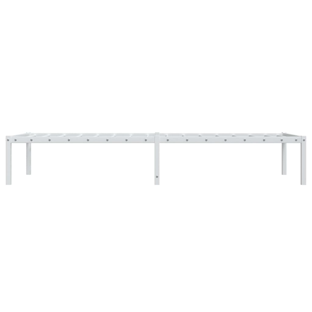 Metalni okvir za krevet bijeli 75x190 cm