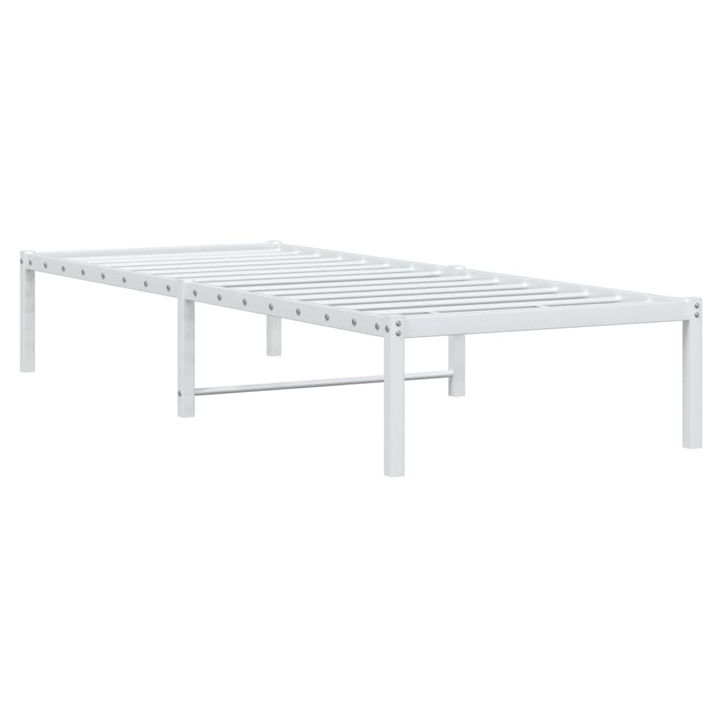 Metalni okvir za krevet bijeli 80x200 cm