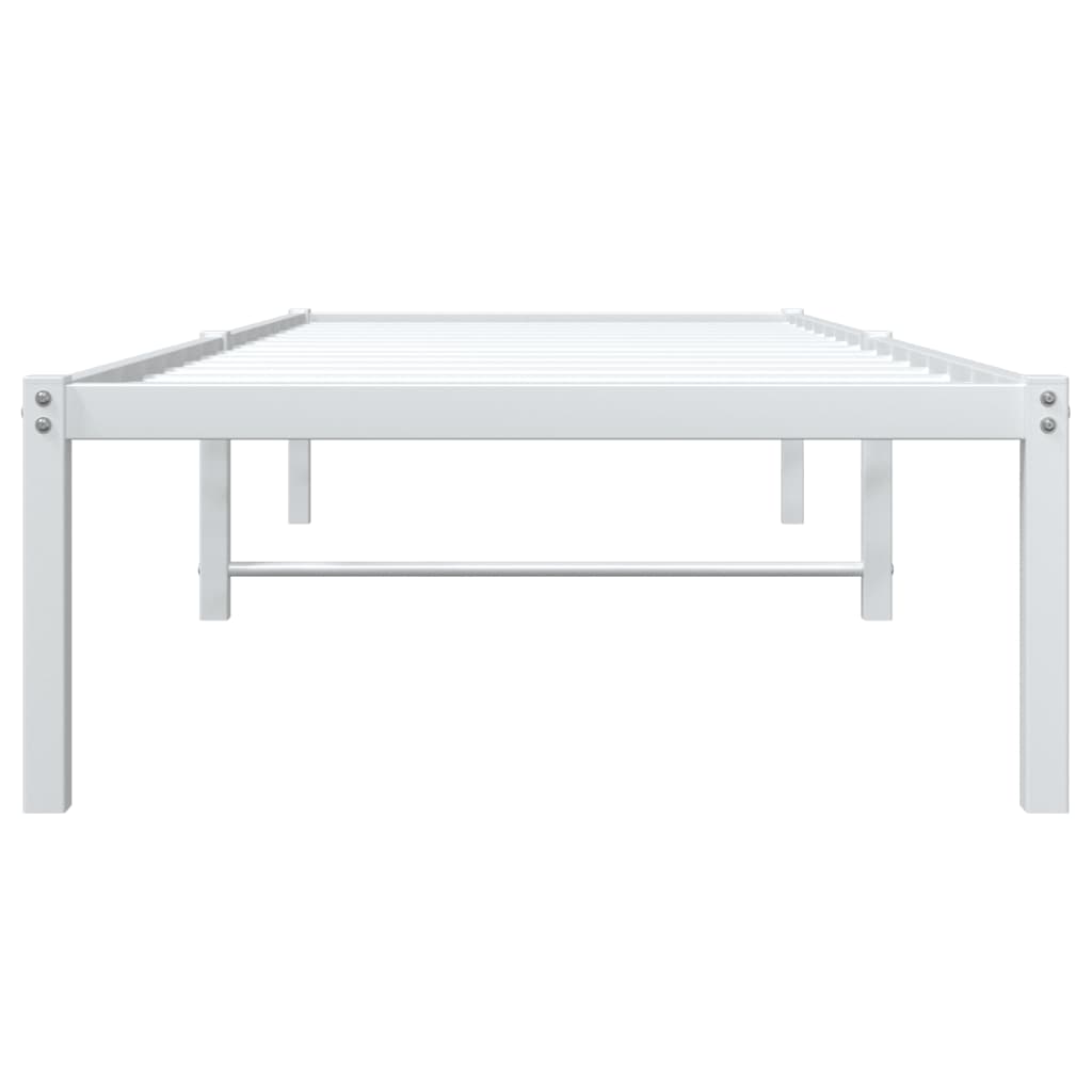 Metalni okvir za krevet bijeli 80x200 cm