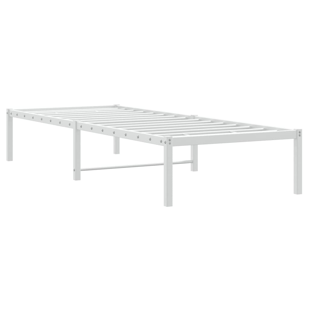 Metalni okvir za krevet bijeli 80x200 cm