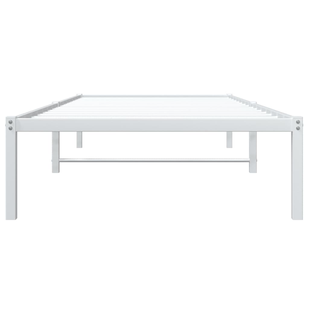 Metalni okvir za krevet bijeli 90 x 190 cm