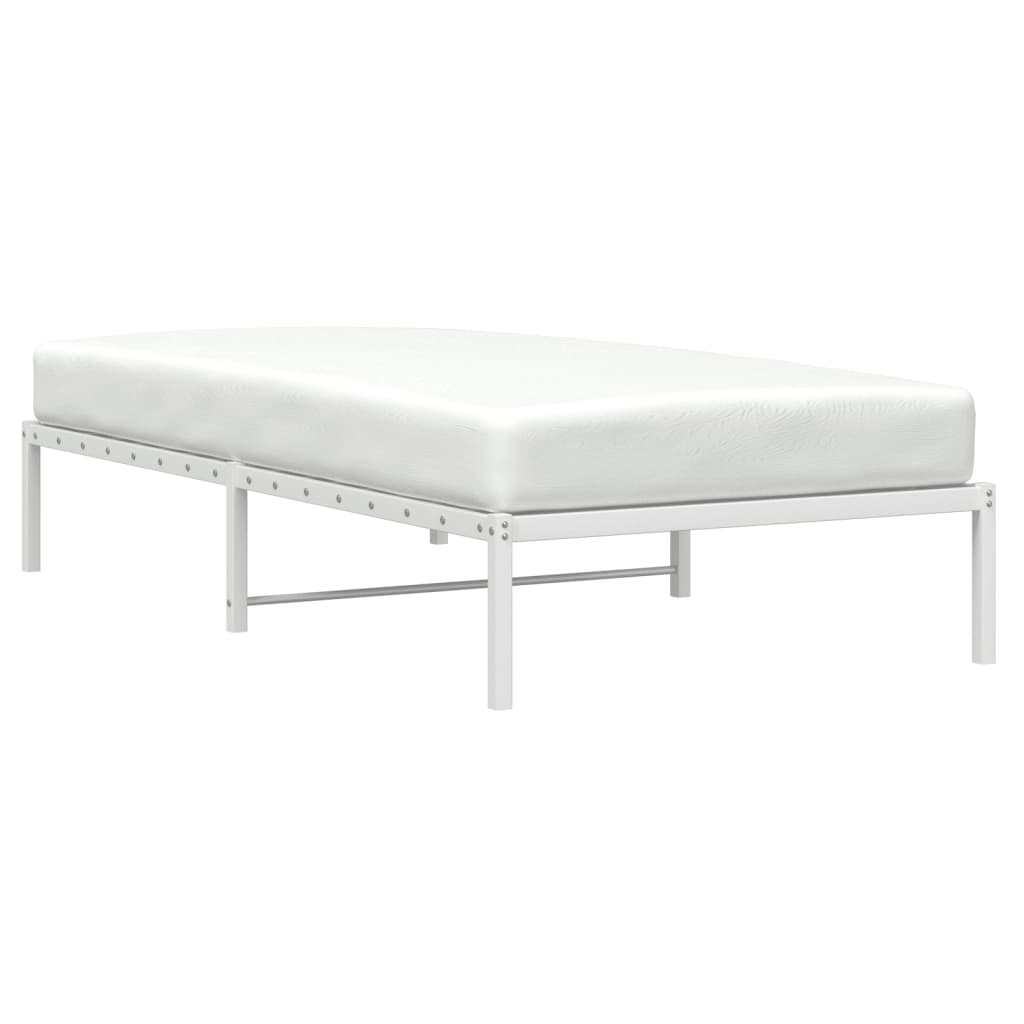 Metalni okvir za krevet bijeli 100x190 cm