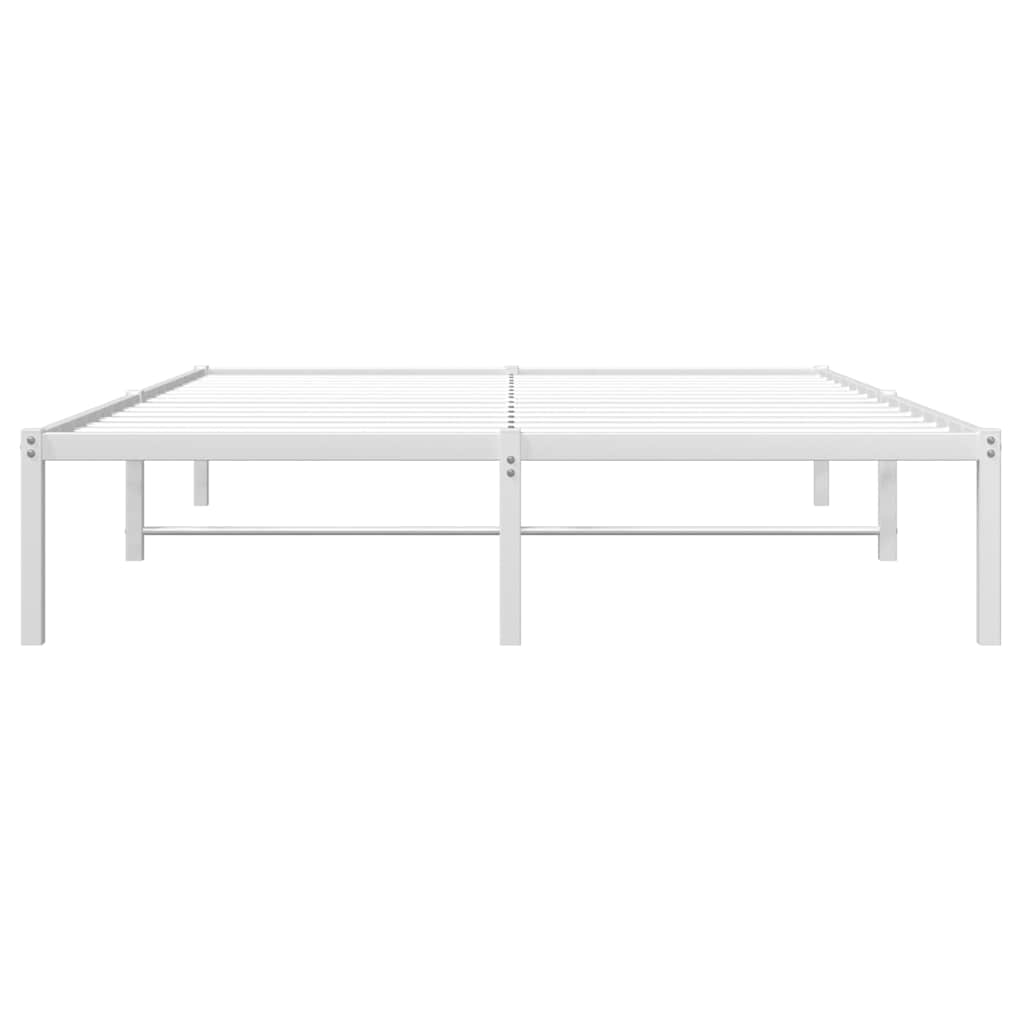 Metalni okvir za krevet bijeli 135x190 cm