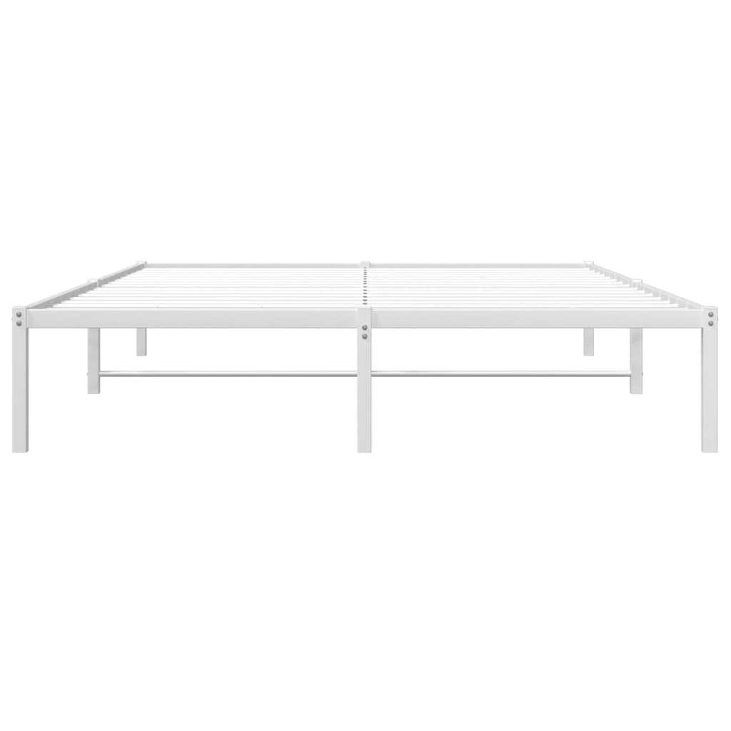 Metalni okvir za krevet bijeli 150x200 cm