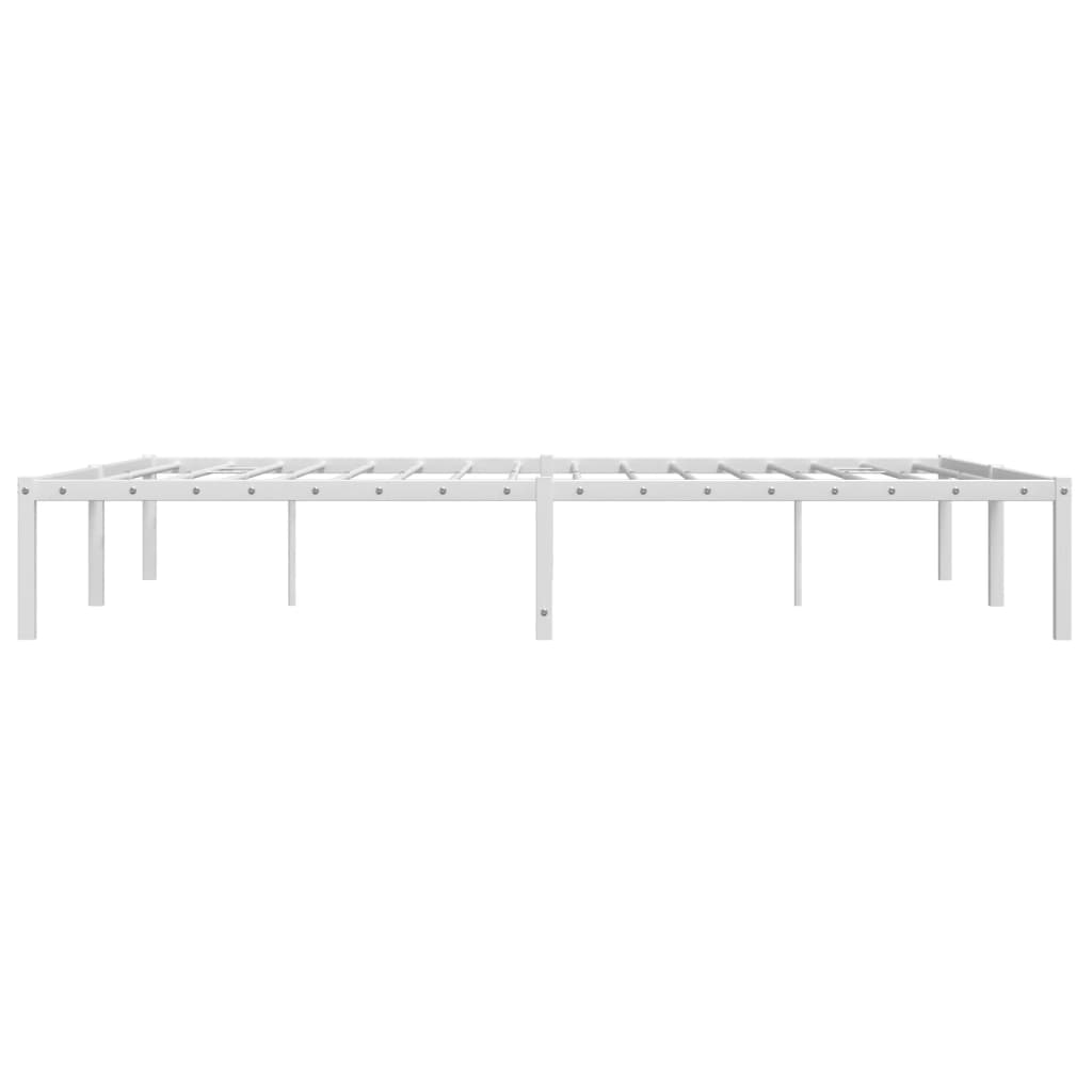 Metalni okvir za krevet bijeli 150x200 cm