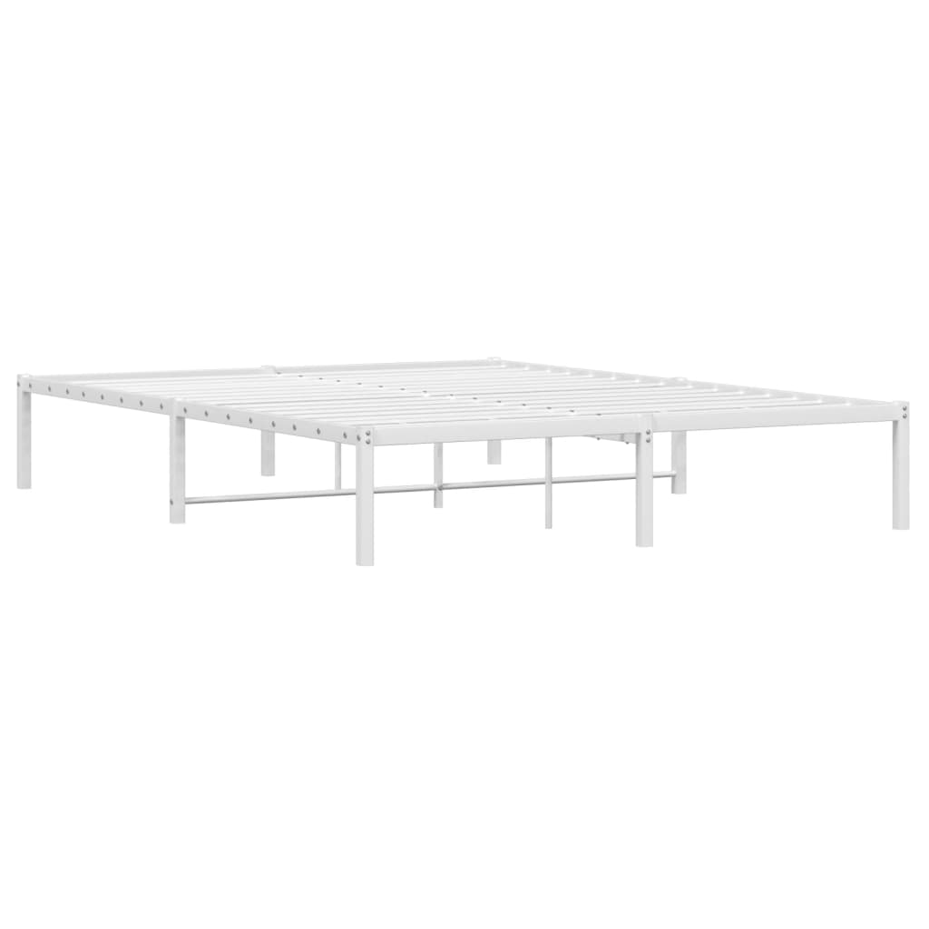 Metalni okvir za krevet bijeli 160x200 cm
