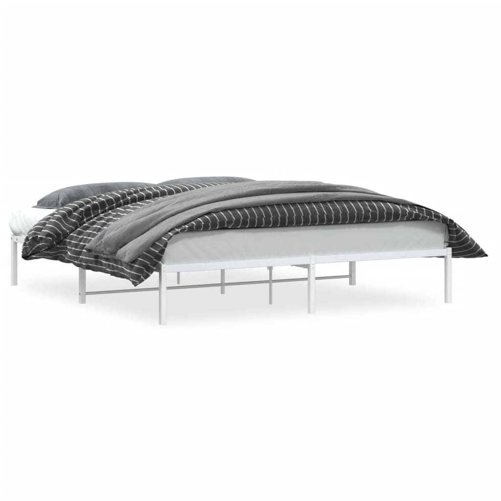 Metalni okvir za krevet bijeli 180x200 cm