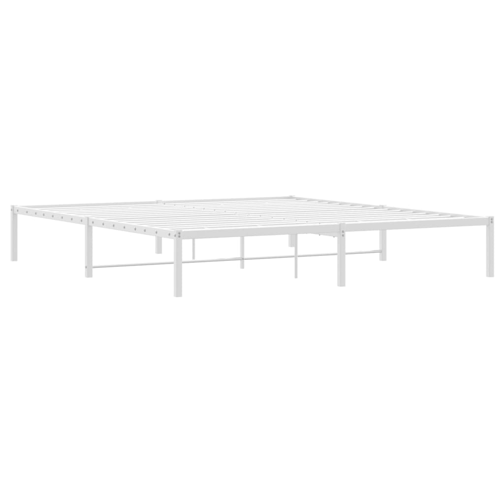 Metalni okvir za krevet bijeli 180x200 cm