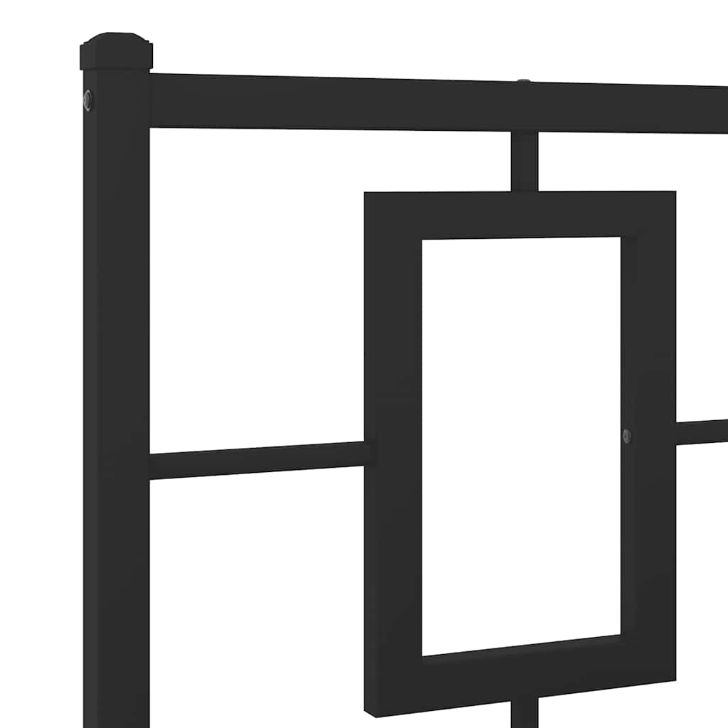 Metalno zamjensko uzglavlje crno 193 cm