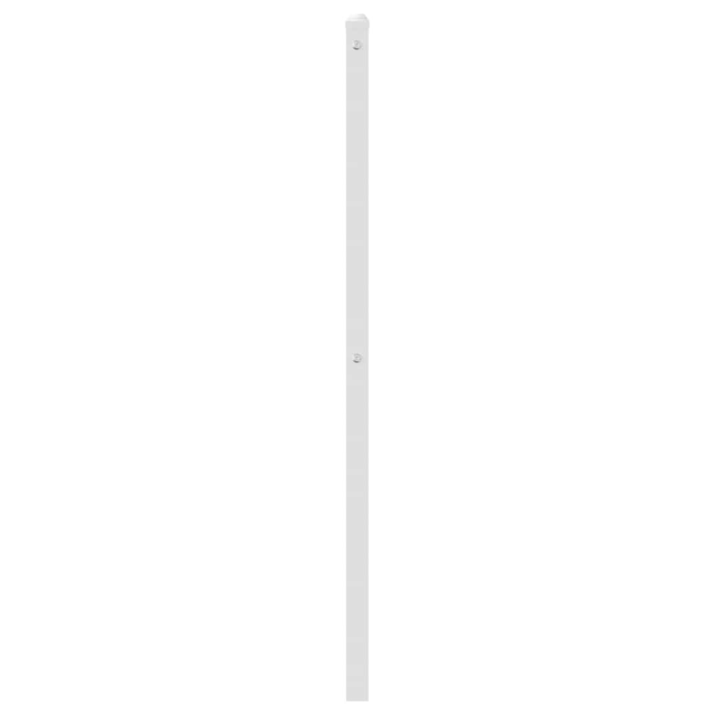 Metalno uzglavlje za krevet, bijelo, 75 cm