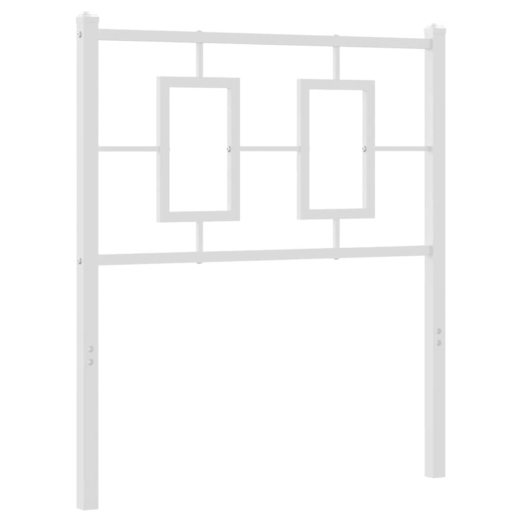 Metalno zamjensko uzglavlje bijelo 80 cm