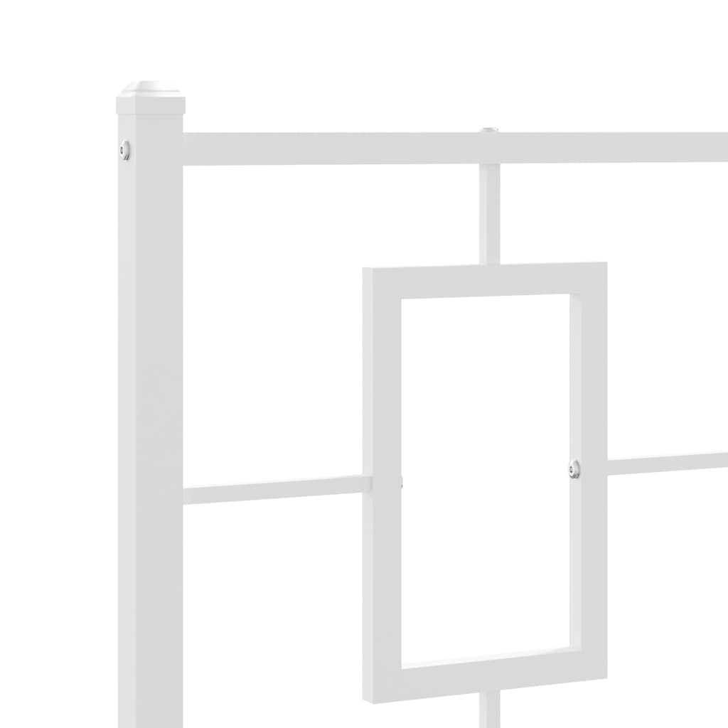 Metalno zamjensko uzglavlje bijelo 80 cm