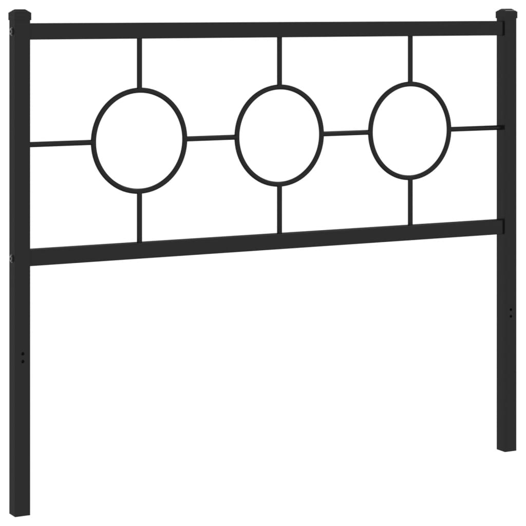 Metalno zamjensko uzglavlje crno 107 cm