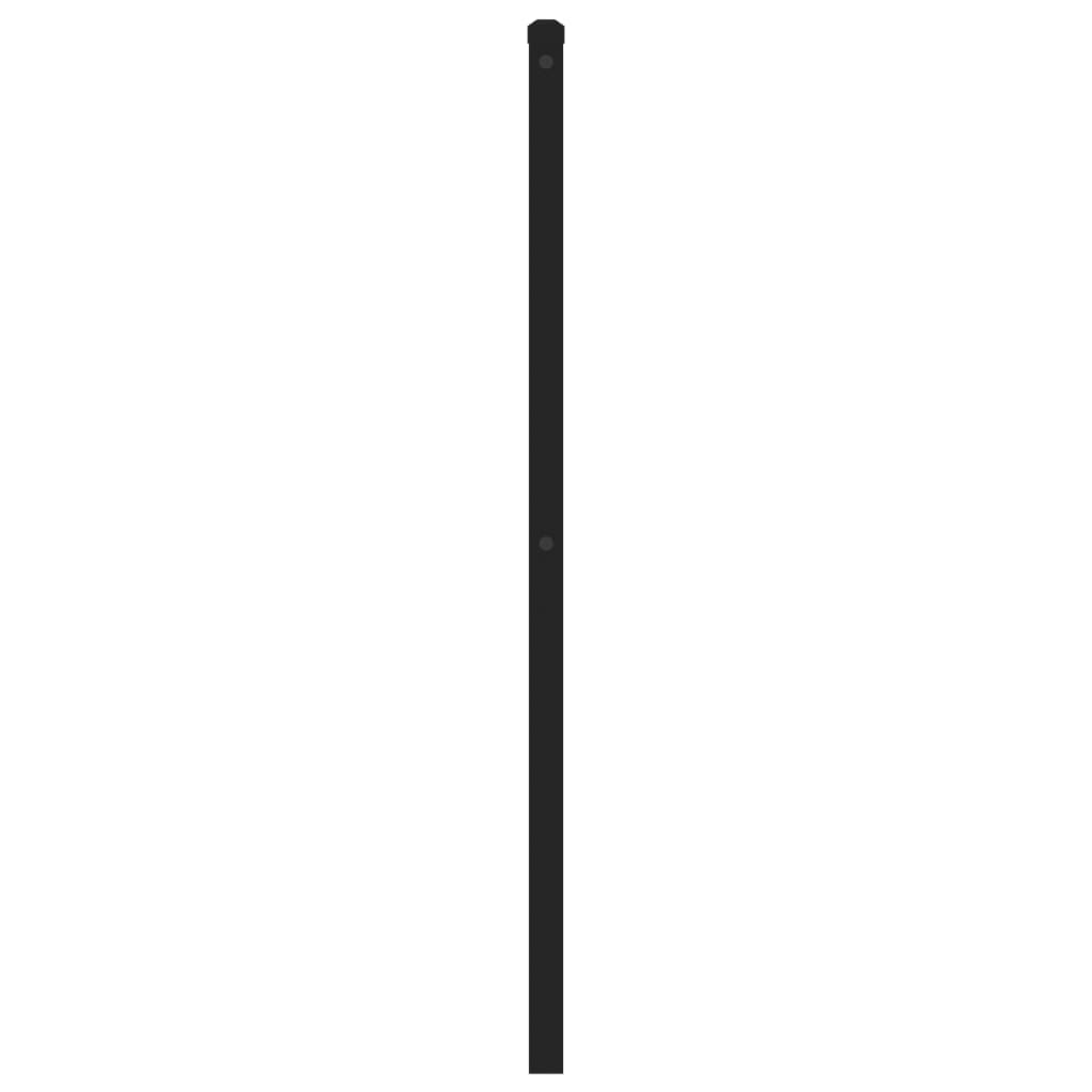 Metalno zamjensko uzglavlje crno 120 cm