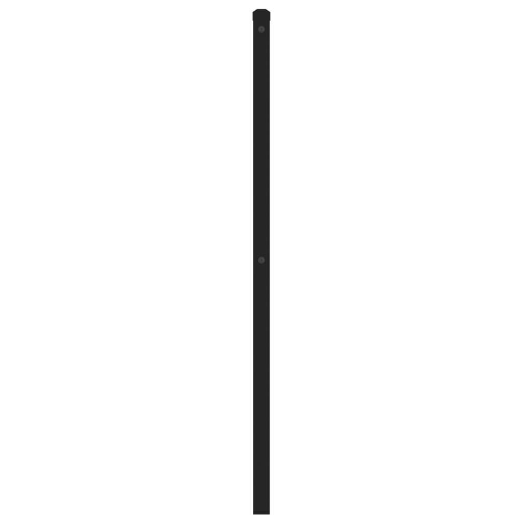 Metalno zamjensko uzglavlje crno 180 cm