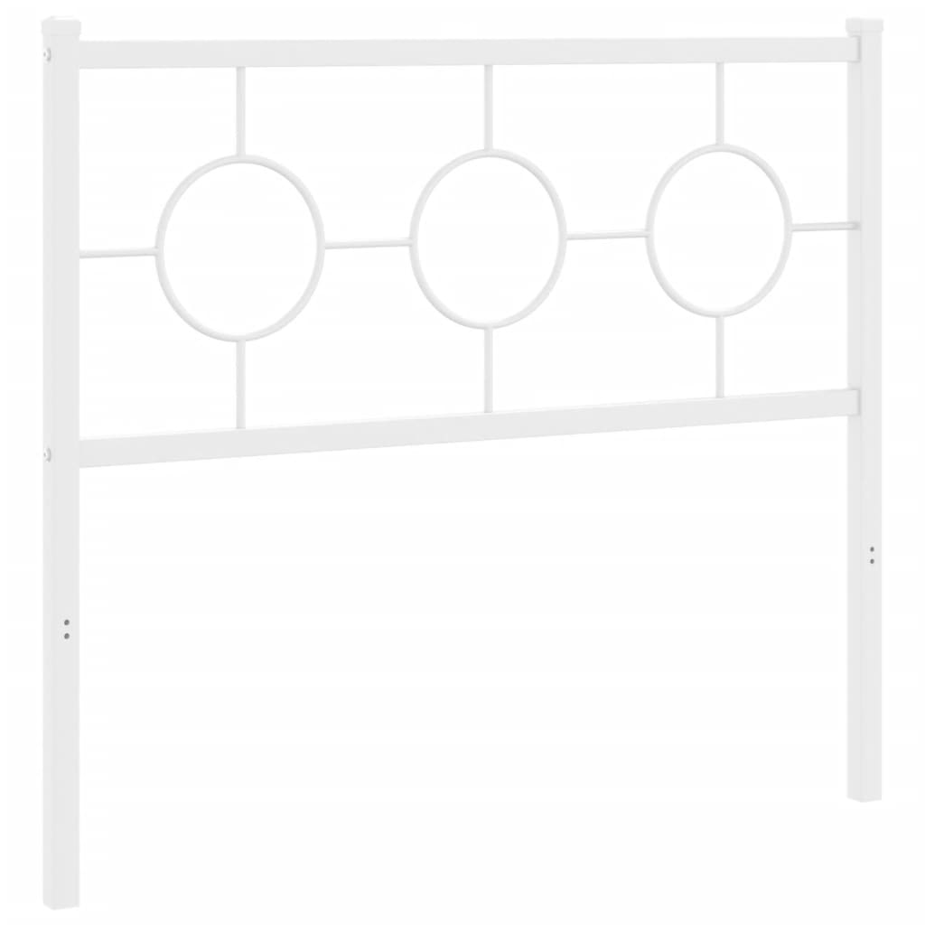 Metalno zamjensko uzglavlje bijelo 100 cm