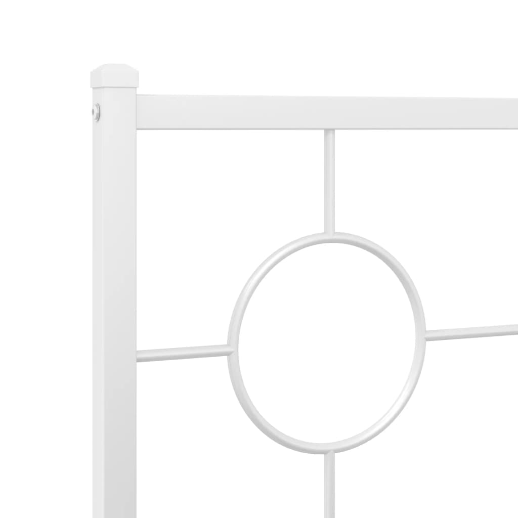 Metalno zamjensko uzglavlje bijelo 100 cm