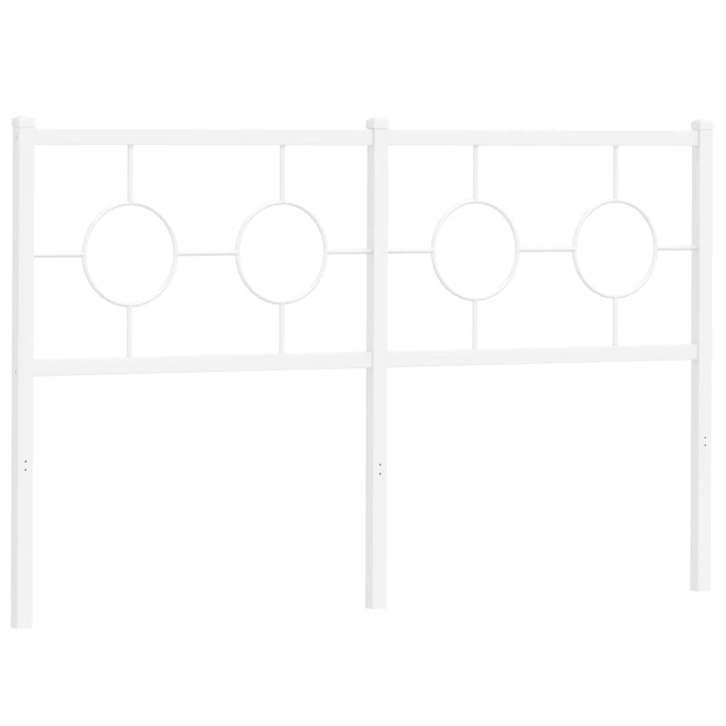 Metalno zamjensko uzglavlje bijelo 140 cm