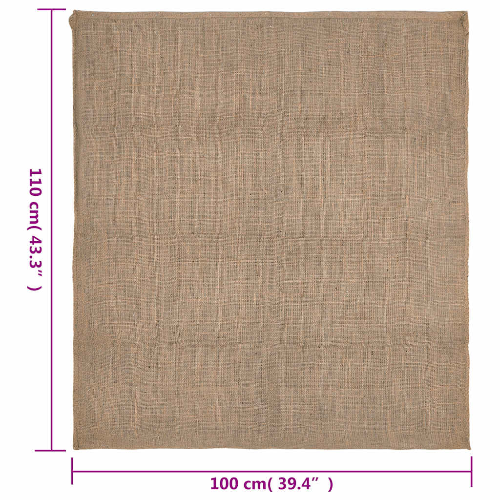 Jutene vreće 10 kom 100 x 110 cm 100 % juta 220 g/m²