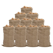 Jutene vreće 10 kom 65 x 135 cm 100% juta 340 g/m²
