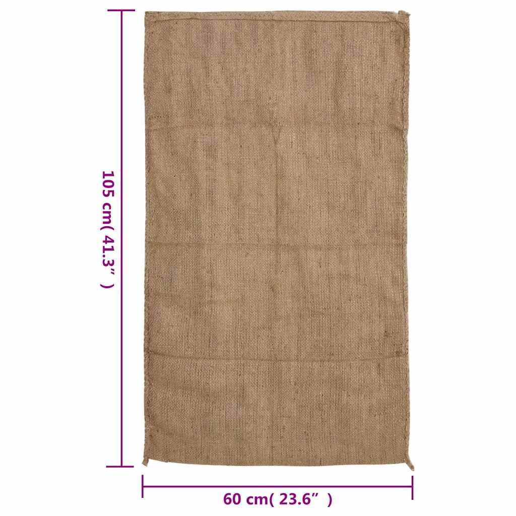 Jutene vreće 30 kom 60 x 105 cm 100 % juta 340 g/m²