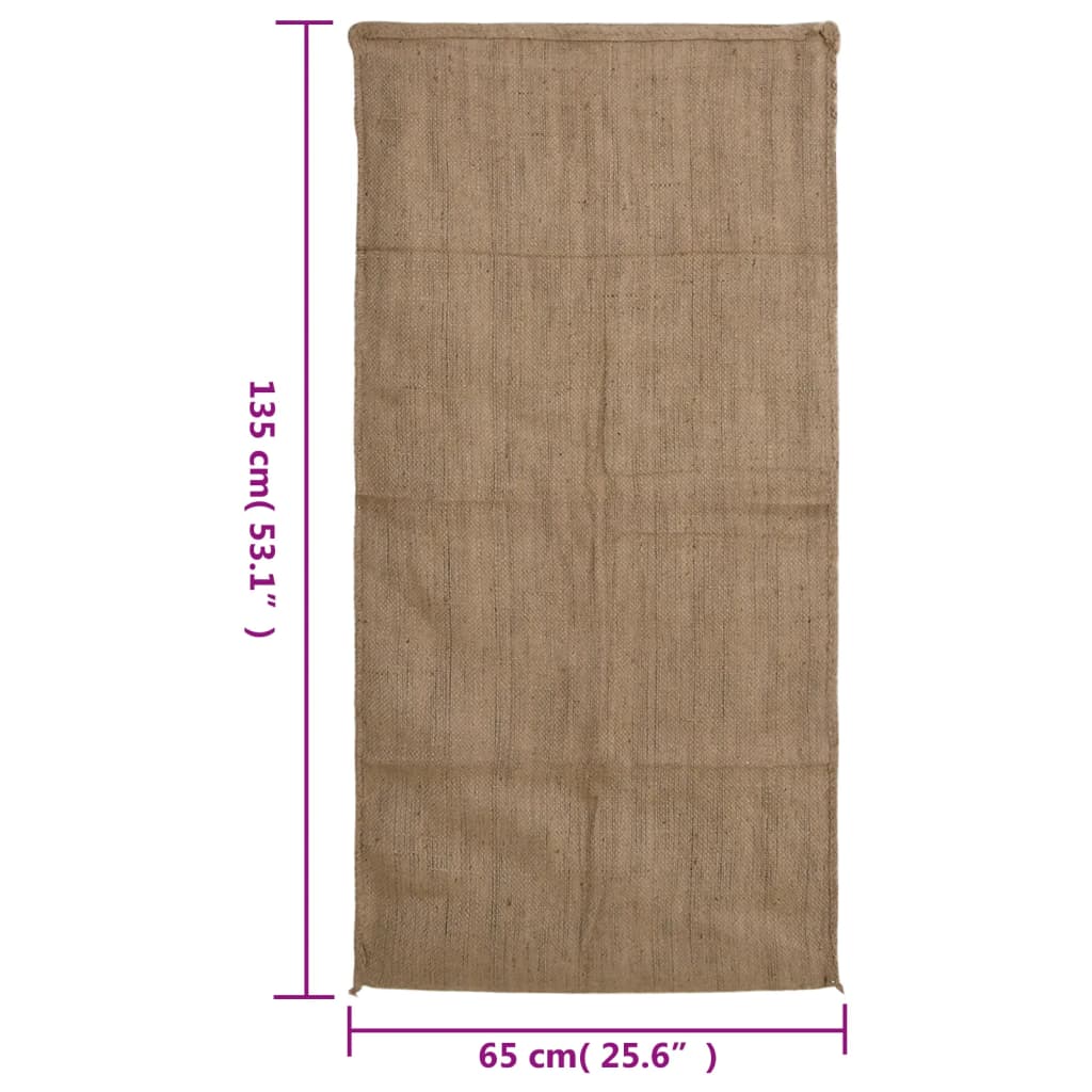 Jutene vreće 30 kom 65 x 135 cm 100 % juta 340 g/m²