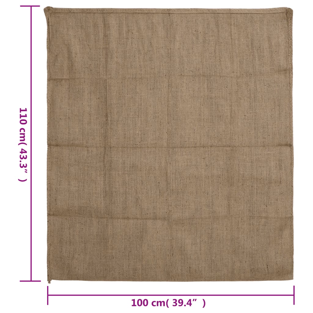 Jutene vreće 30 kom 100 x 110 cm 100 % juta 340 g/m²
