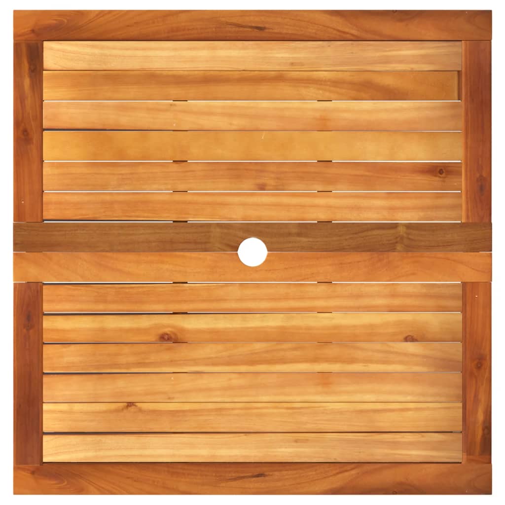 Vrtni stol sivi 80 x 80 x 75 cm od poliratana i bagremovog drva