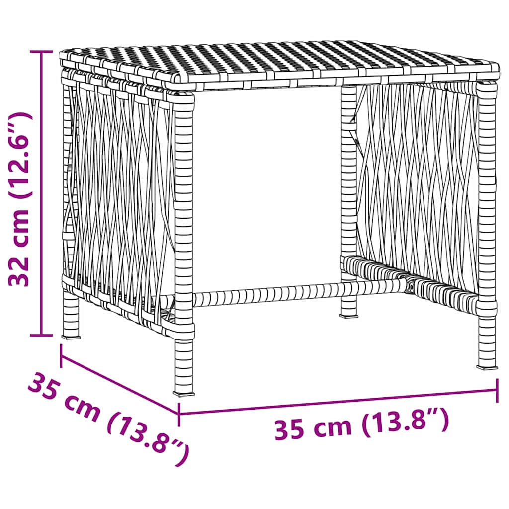 Ležaljka 3 pcs Smeđa i krem bijela 200 x 55 x 92 cm poliratan