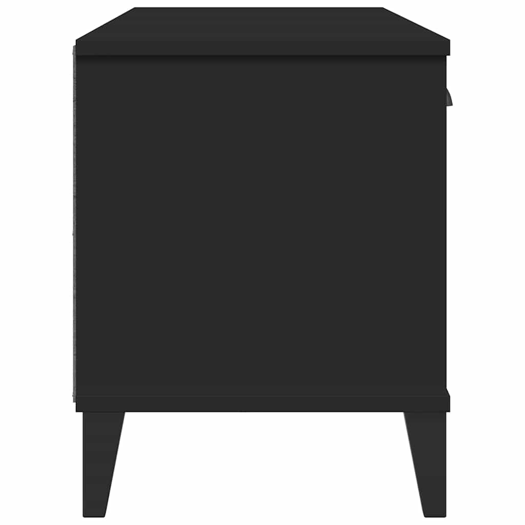 Klupa za cipele VIKEN crna 106 x 35 x 45 cm konstruirano drvo