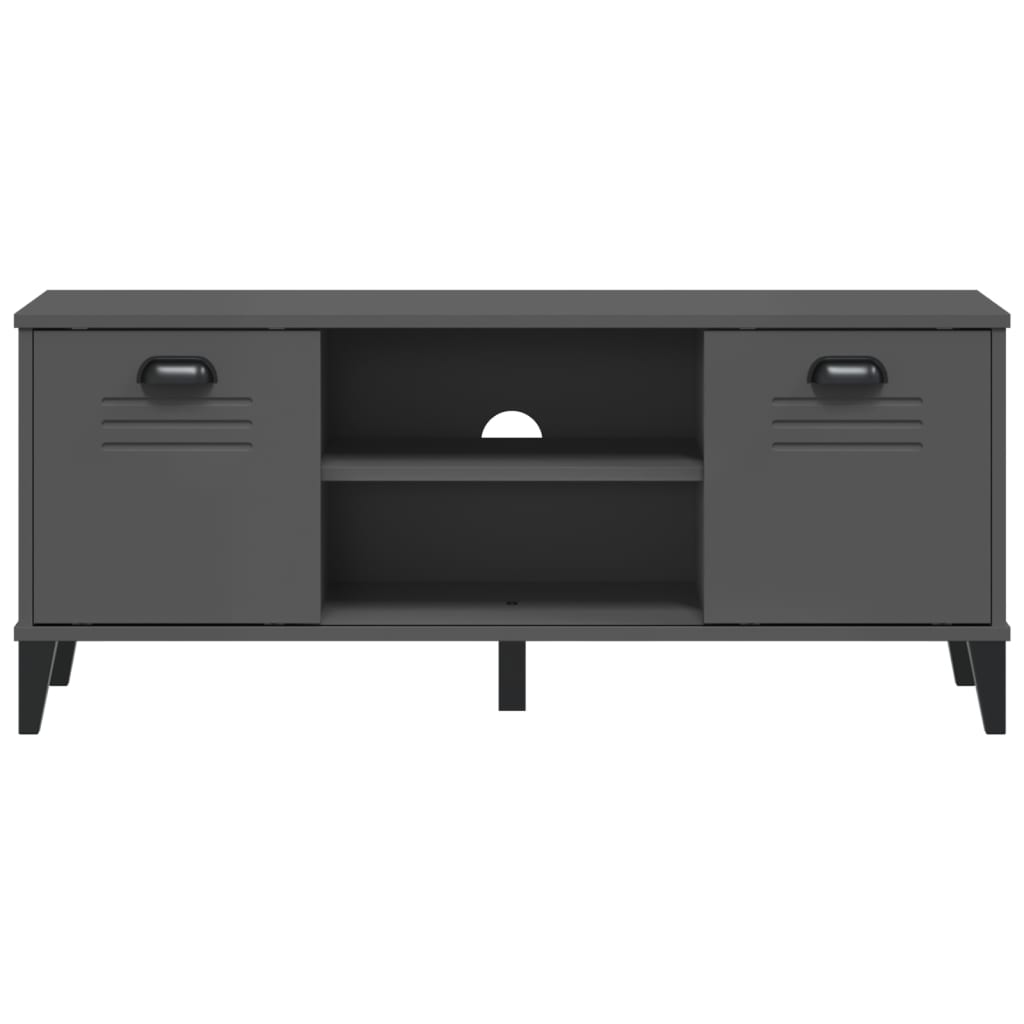 Klupa za cipele VIKEN antracit siva 106 x 35 x 45 cm drvena
