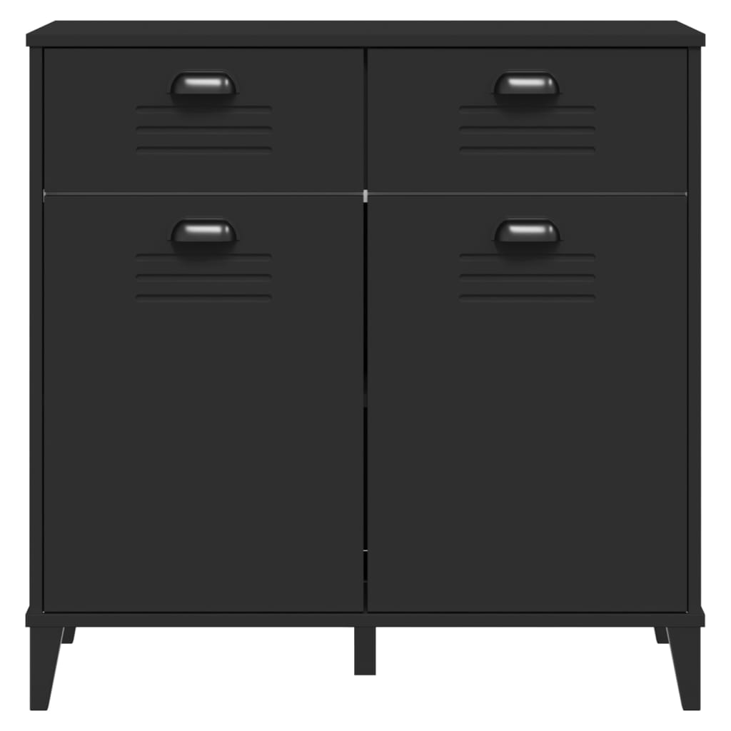 Komoda VIKEN crna 80 x 40 x 80 cm od konstruiranog drva