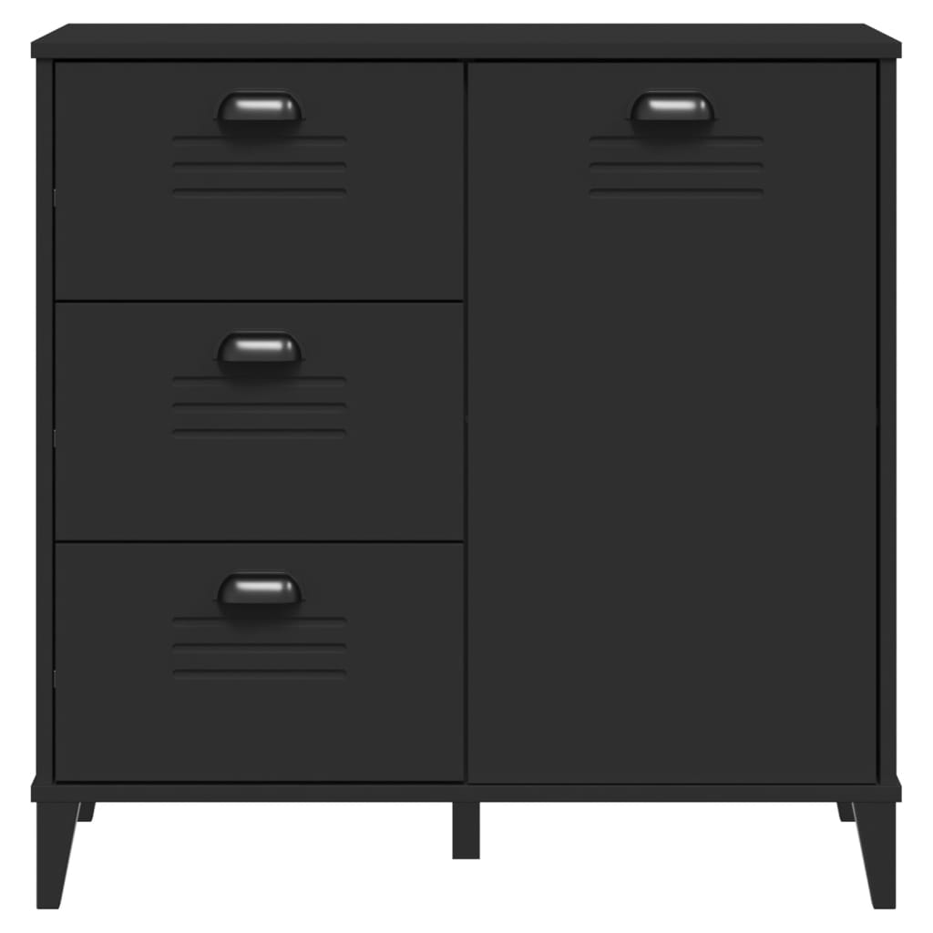 Komoda VIKEN crna 80 x 40 x 80 cm od konstruiranog drva