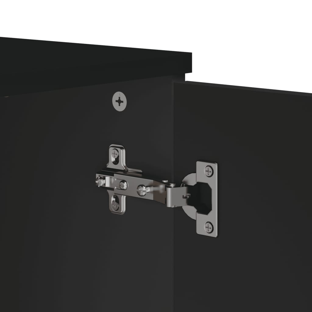 Komoda VIKEN crna 80 x 40 x 80 cm od konstruiranog drva