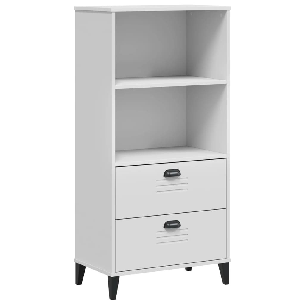 Regal za knjige VIKEN bijeli 60 x 35 x 123 cm konstruirano drvo