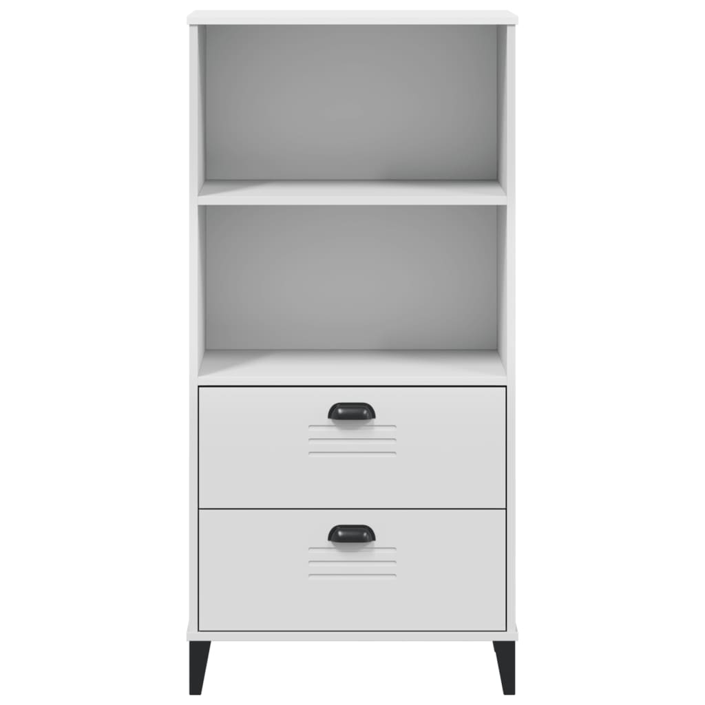 Regal za knjige VIKEN bijeli 60 x 35 x 123 cm konstruirano drvo