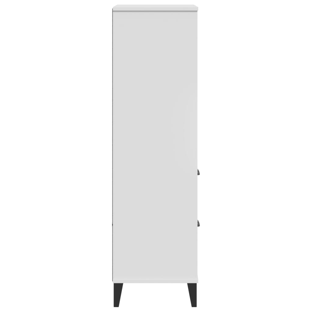 Regal za knjige VIKEN bijeli 60 x 35 x 123 cm konstruirano drvo