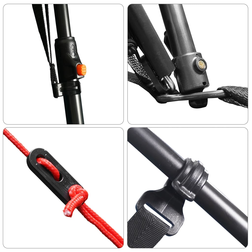 Obiteljski šator LED za 9 osoba sivo-narančasti brzo otpuštanje