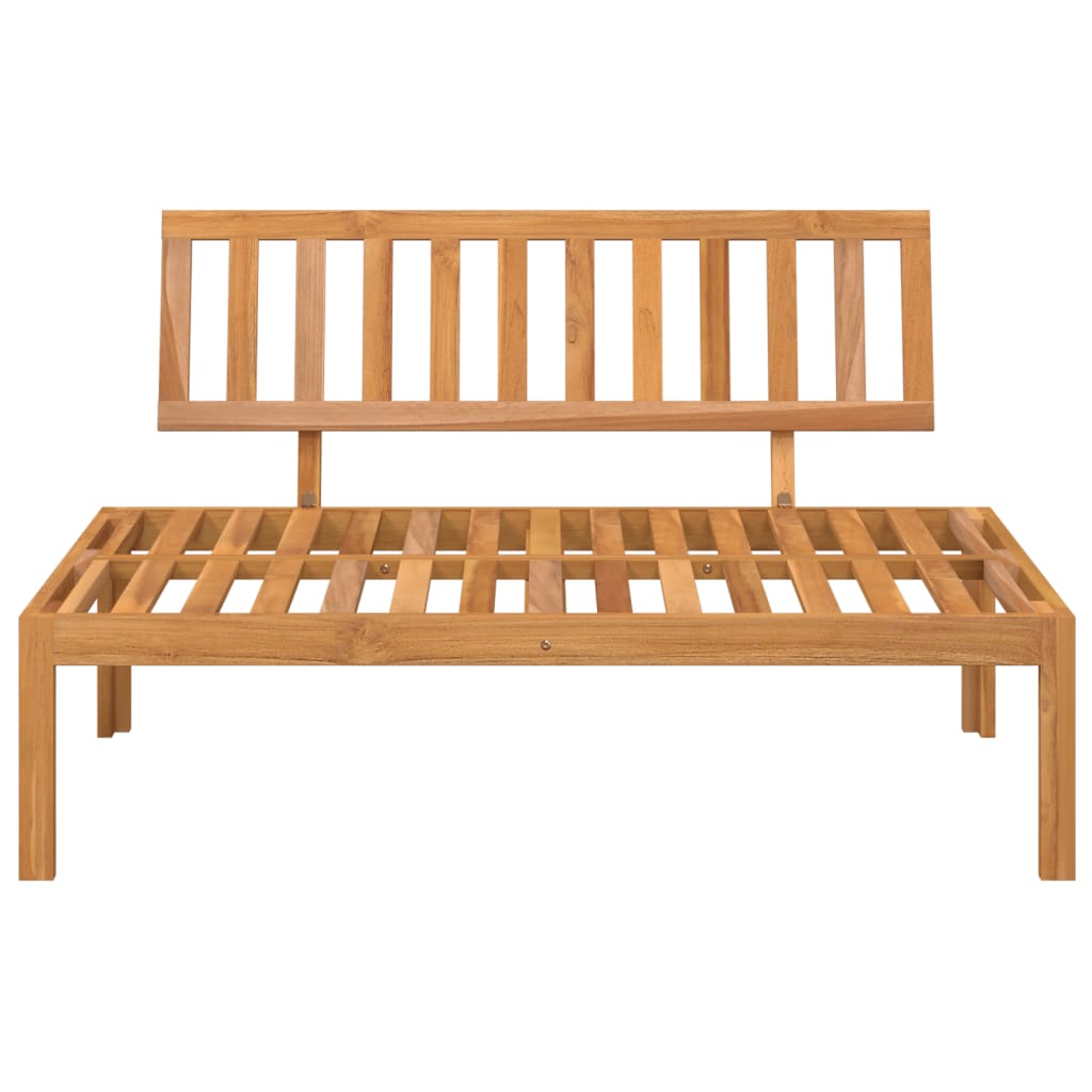 Srednja vrtna sofa od paleta od masivnog bagremovog drva